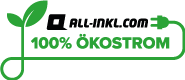 100% Ökostrom Logo von ALL-INKL.COM